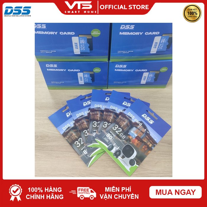 Thẻ nhớ Micro SD 32Gb DAHUA DSS Class 10 chuyên Camera WIFI, Máy Ảnh, Điện Thoại, ...BH 2 Năm - VTS