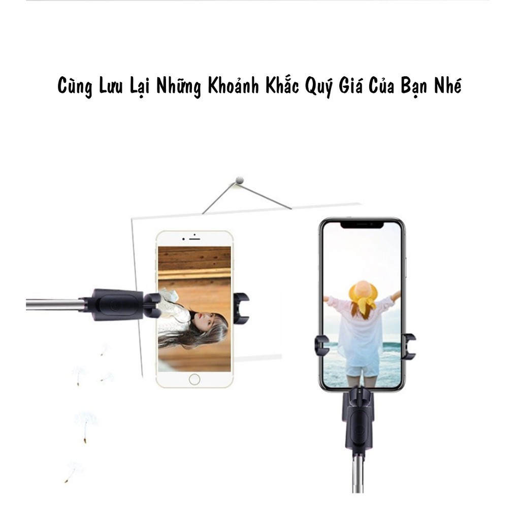 ↂ♛ﺴ[HOT] Gậy Tự Sướng Bluetooth Đa Năng| Tripod Selfie Bluetooth Chống Rung Cao Cấp Có Thể Thu Gọn Livestream Cực | BigBuy360 - bigbuy360.vn