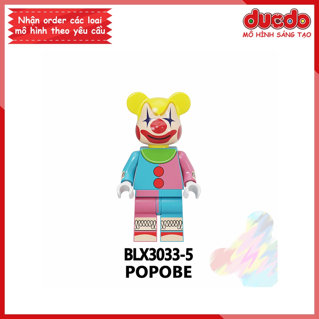 Minifigures các nhân vật Bearbrick - Đồ chơi Lắp ghép Xếp hình Mini Mô hình BLX3033