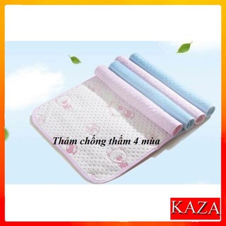 Tấm lót chống thấm bốn chiều, Miếng lót có hai màu Xanh và Hồng cho bé trai/gái cao cấp