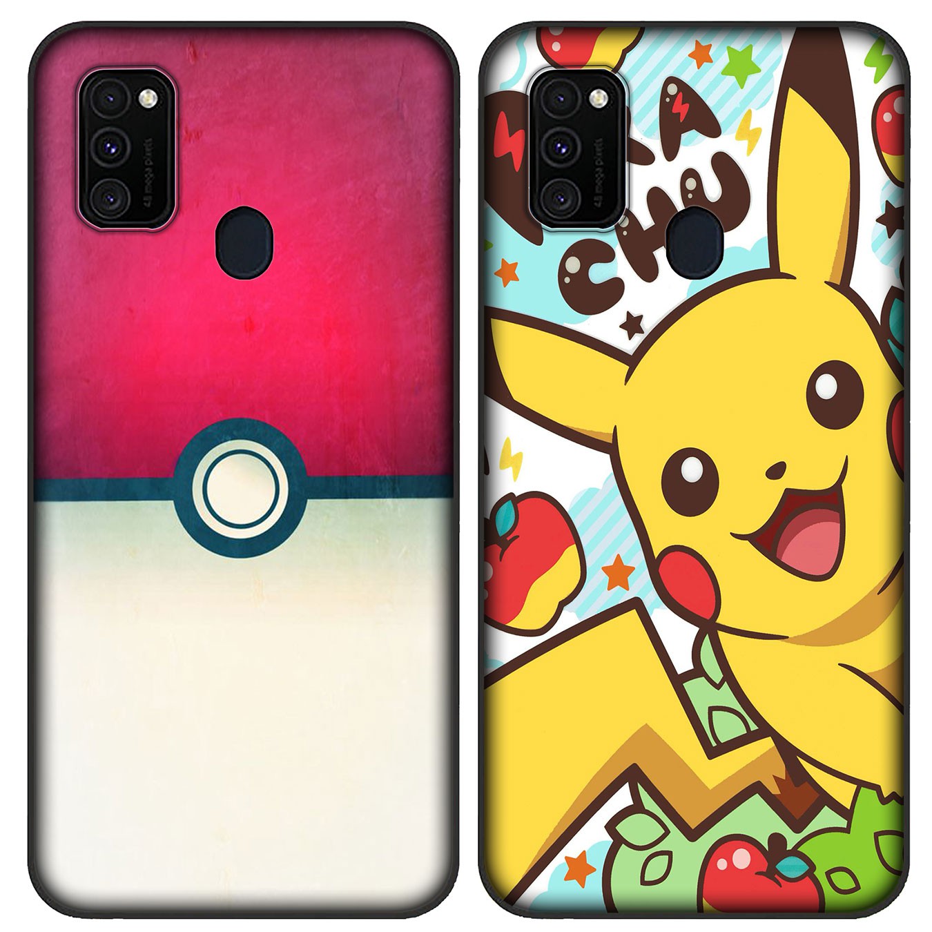 Soft Silicone Samsung Galaxy Note 20 Ultra 10 Plus Lite 9 8 A11 A51 A71 + Phone Case Pikachu Pokémon cute Casing