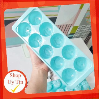 Khay làm đá, khuôn thạch mặt cười 10 viên nhựa Việt Nhật No. 6925