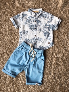Quần short cạp chun bé trai