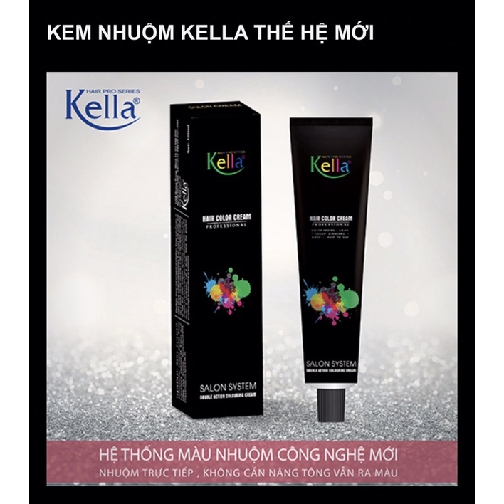 Màu nhuộm tóc kella 100ml - oxy lẻ 100ml