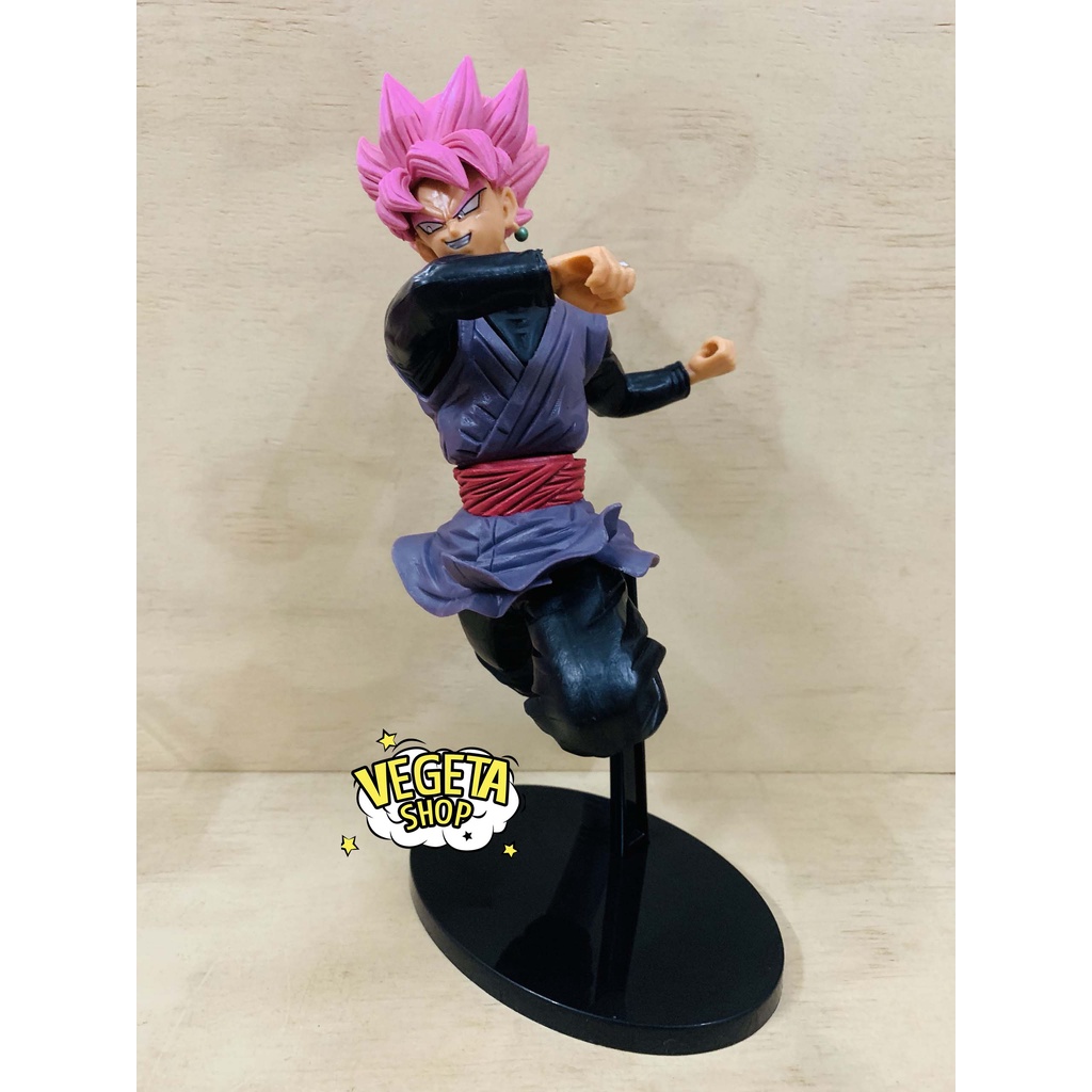 Mô hình Goku Rose Dragon Ball Super - Mô hình Songoku Son Goku Black Super Saiyan Rose - Goku tóc hồng - Cao 18~22cm