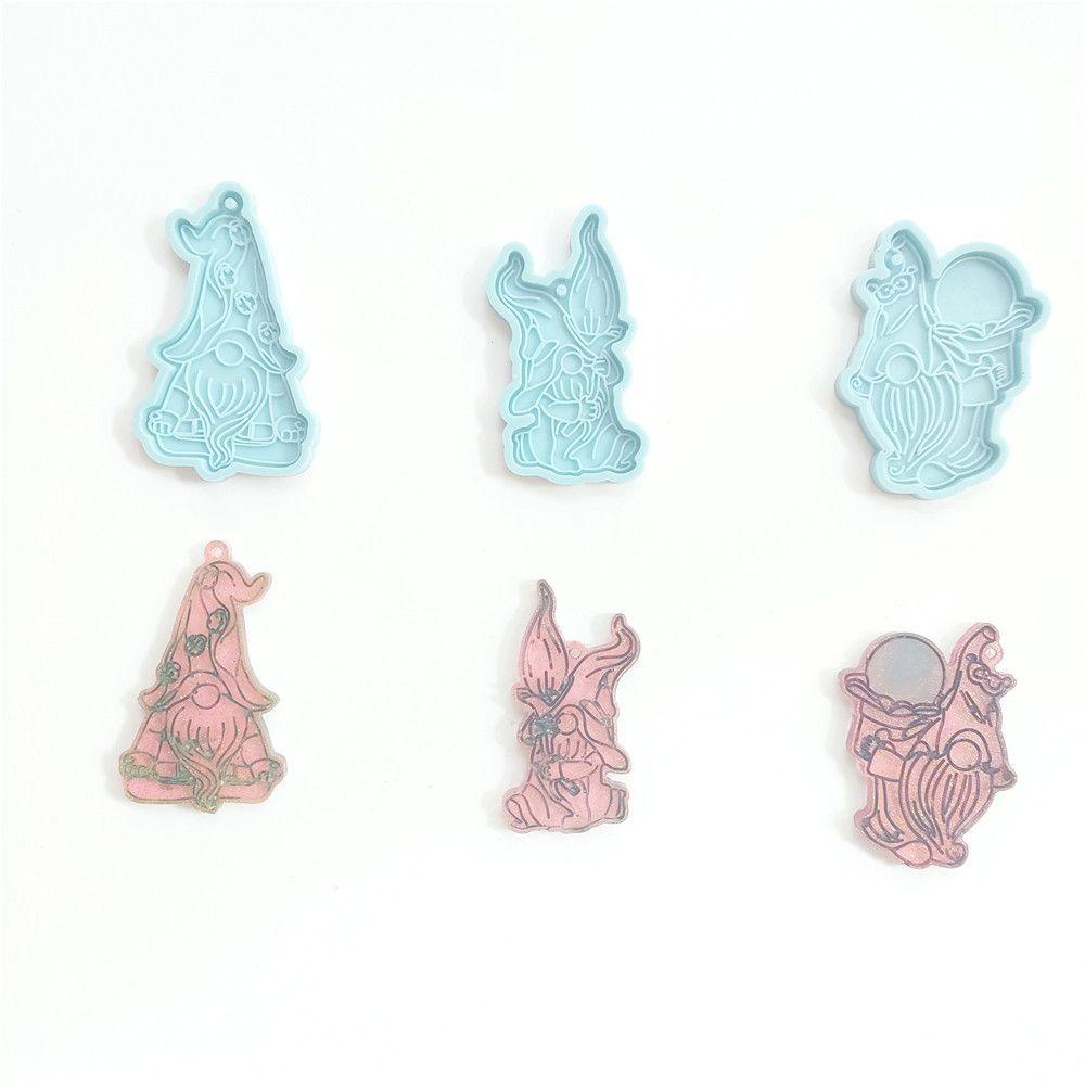Khuôn Đất Sét Resin Làm Trang Sức Thủ Công Hình Búp Bê Vô Diện