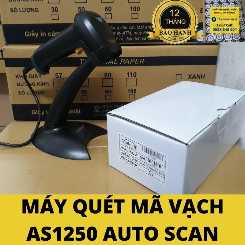 Máy quét mã vạch Antech AS1250 - Đề Bàn Quét Tự Động