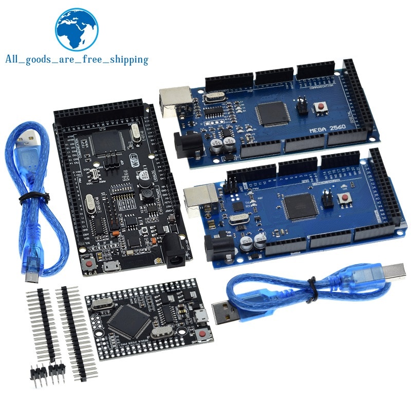 Bảng Mạch Phát Triển Mega2560 Atmega16U2 / Pro Mini Mega 2560 Mega + Wifi R3 Atmega2560 Ch340G Cho Arduino Uno R3 Esp8266