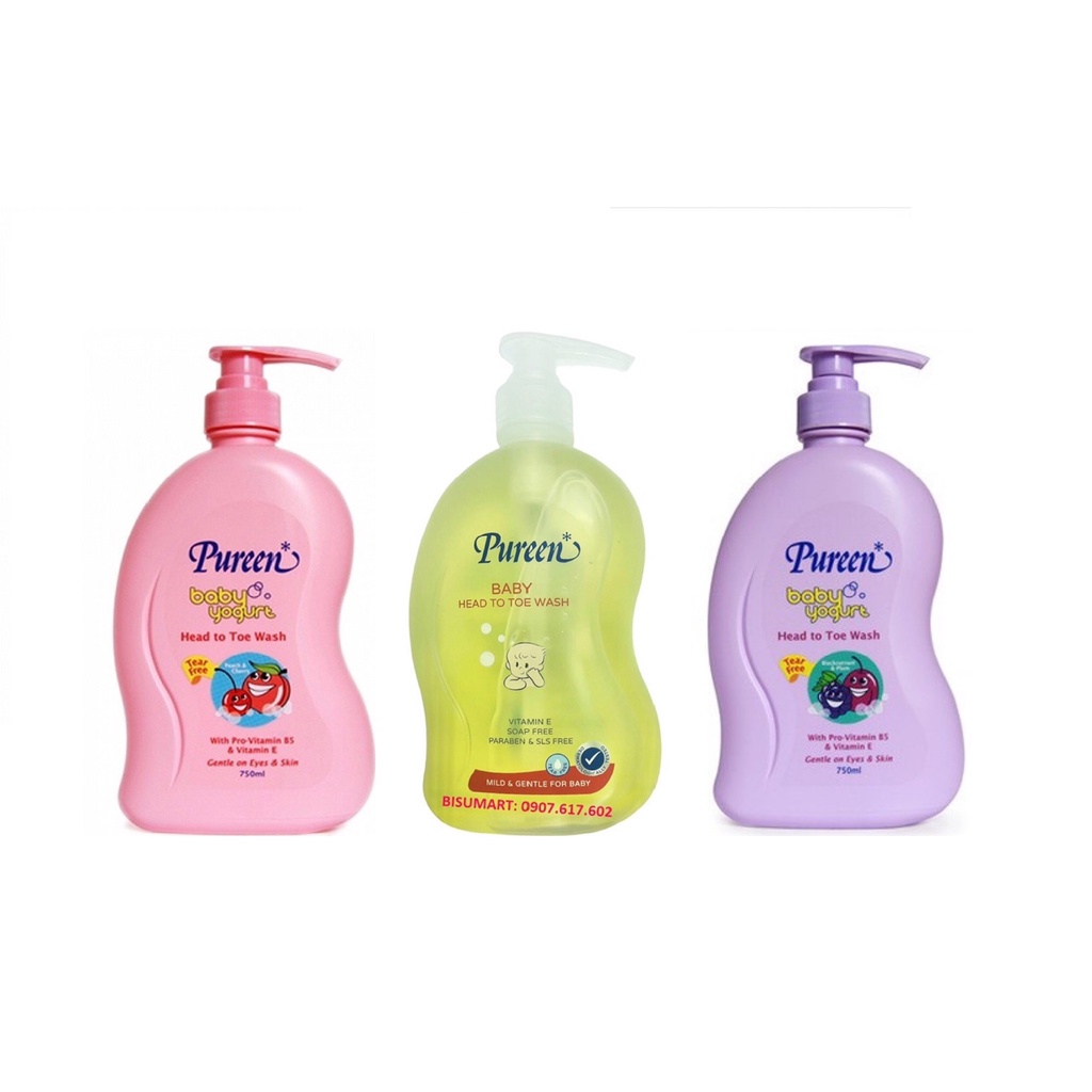 Sữa Tắm Gội Toàn Thân 2 IN 1 Pureen 750ml