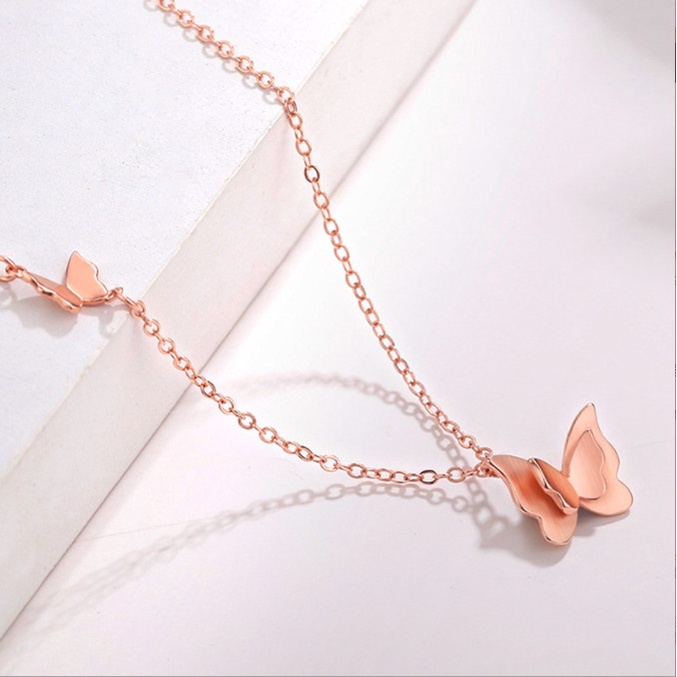 Dây chuyền Vòng cổ nữ hình cặp bướm nhỏ siêu xinh BAG U DCCAPBUOM26