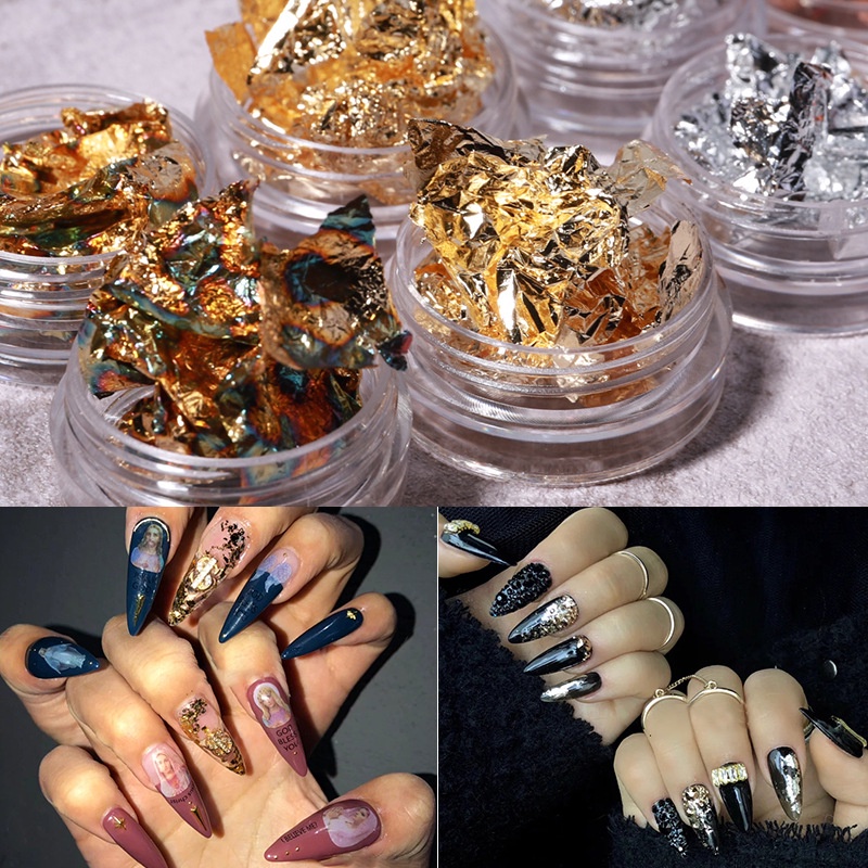 Bộ Giấy Thiếc Siêu Mỏng 12 Ô Dùng Trang Trí Móng Tay Nghệ Thuật Misscheer