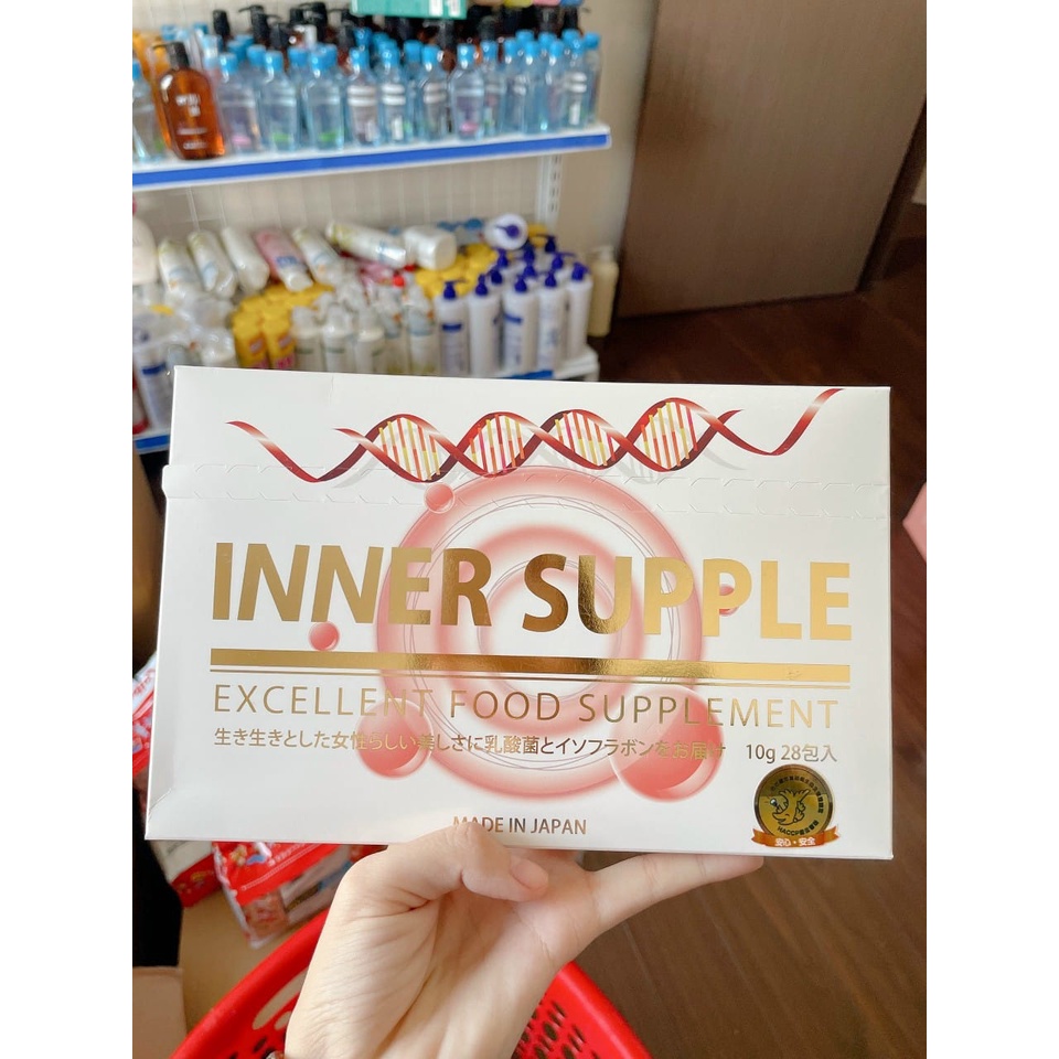 Nước uống tăng nội tiết tố Collagen Inner supple - Full hộp - 28 gói