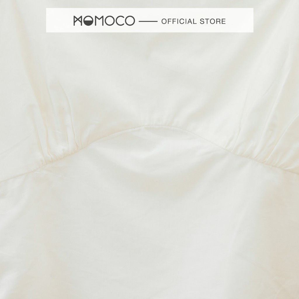 Áo Croptop Cổ Vuông MOMOCO Chất Vải Đũi Xước Mềm Mại  Thiết Kế Vai Chun Tay Lỡ M2829