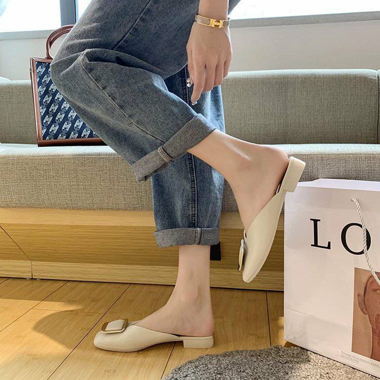 CHZK Giày Sục Mules Lười Công Sở Cao Su chống nước