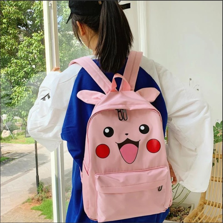 Balo Pikachu vải dù kute hàng đẹp
