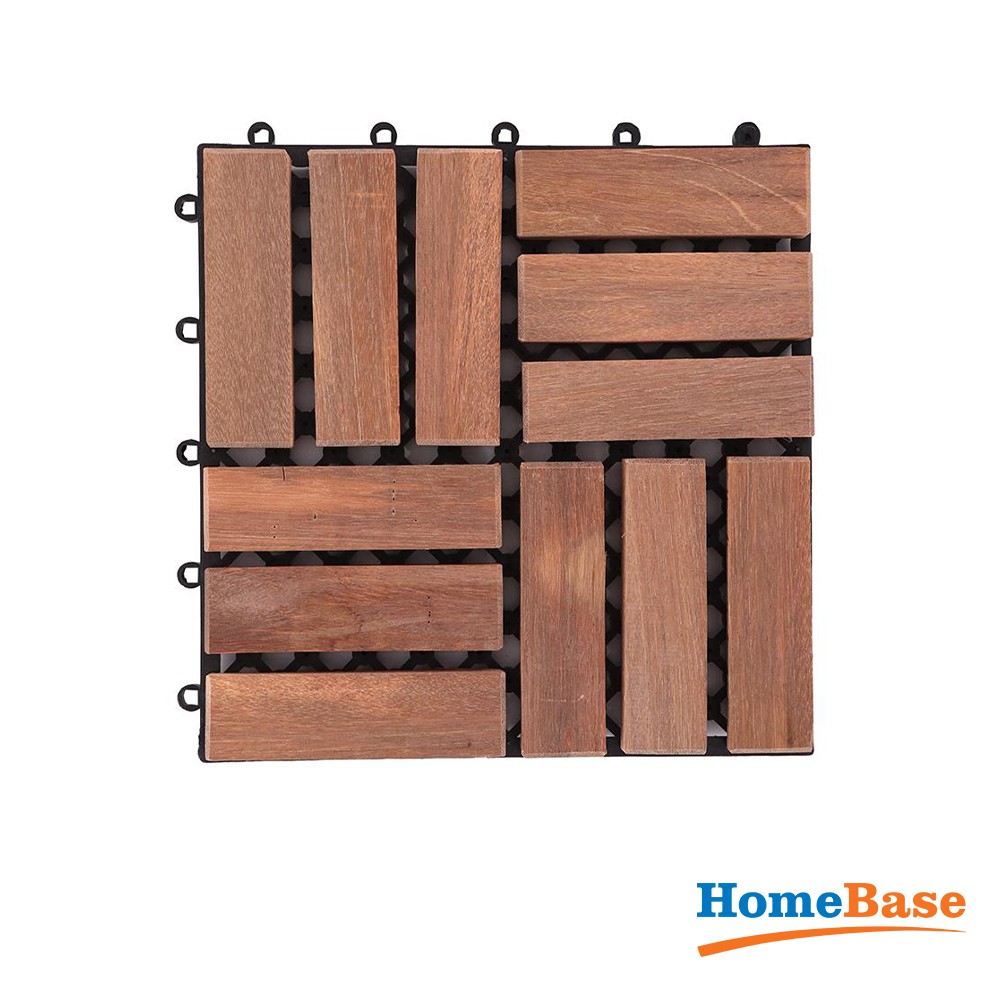 HomeBase SPRING Tấm lót sàn gỗ Spring Thái Lan 30x30 cm Red gum