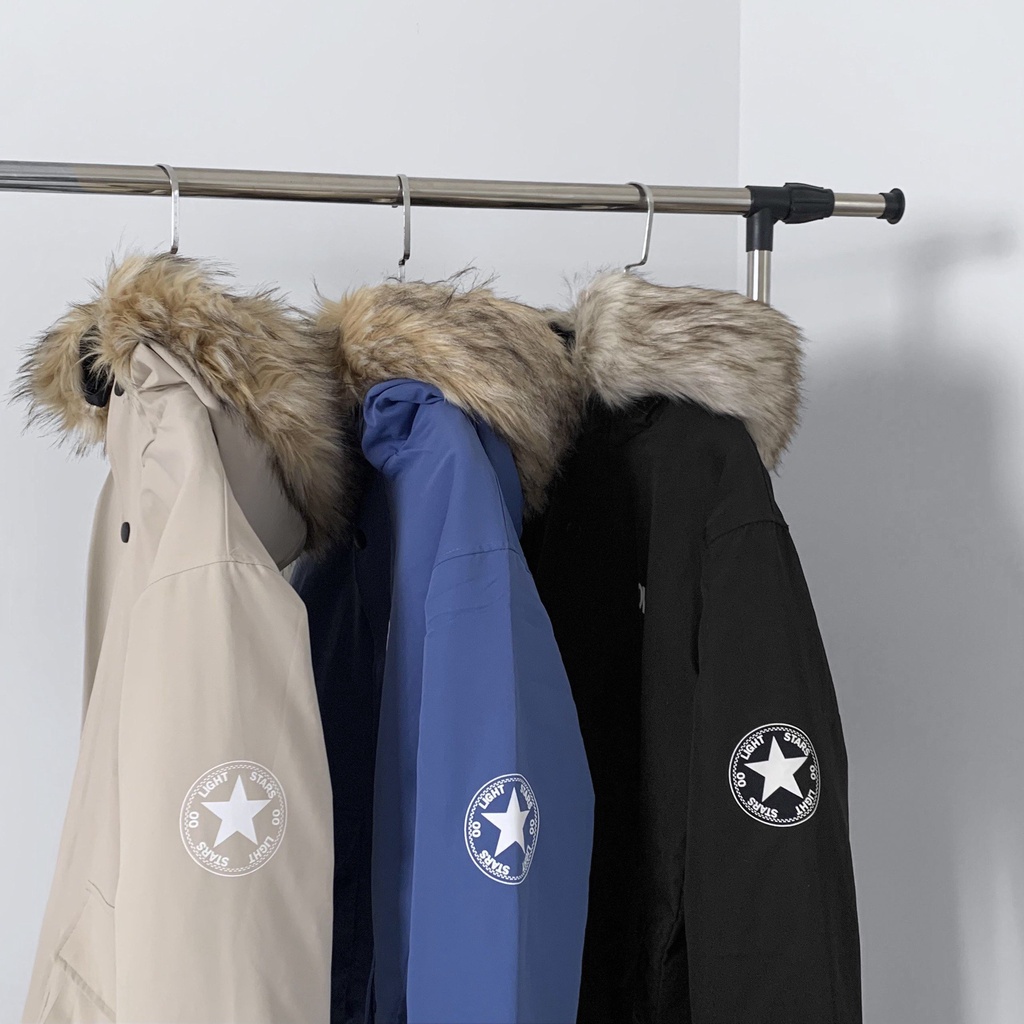 Áo khoác Parka Power, ODIN CLOTHING, áo khoác trần bông Unisex