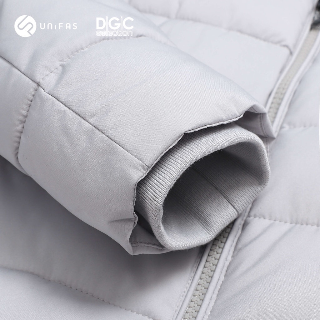 Áo khoác phao nam mũ rời 3 lớp ấm áp giữ nhiệt, vải Polyester chống nước, không bám bụi, cản gió DGCs - WAJKBA08M