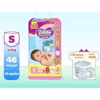 Tã dán/ tã quần bobby s56+8/s46+8