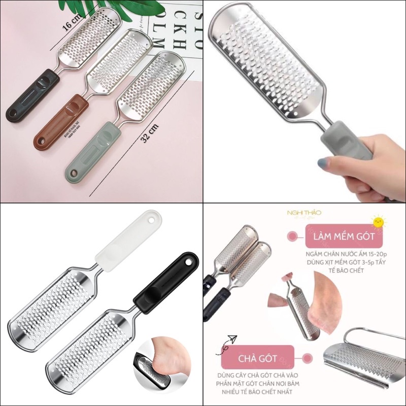 Chà gót chân inox chuyên dụng loại xịn đẹp