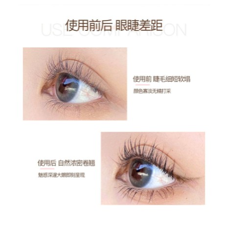 Mascara Bobeini kháng nước bền màu sử dụng ban ngày/ban đêm giúp mi cong dài