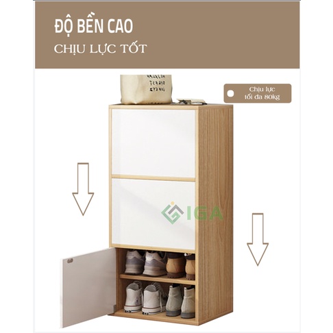 Tủ kệ giày gỗ thông minh 3 tầng thiết kế hiện đại tiết kiệm diện tích chính hãng- GP146.31