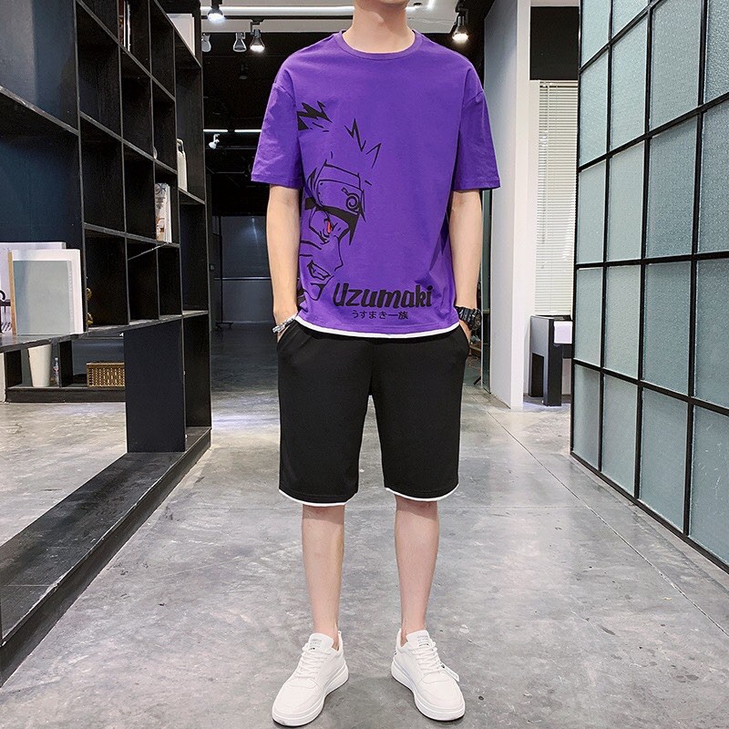 [ HOT 2021- Cực Chất ] Nguyên bộ quần áo nam Uzumaki cực hot, bộ mặc nhà, quần áo thể thao nam | BigBuy360 - bigbuy360.vn