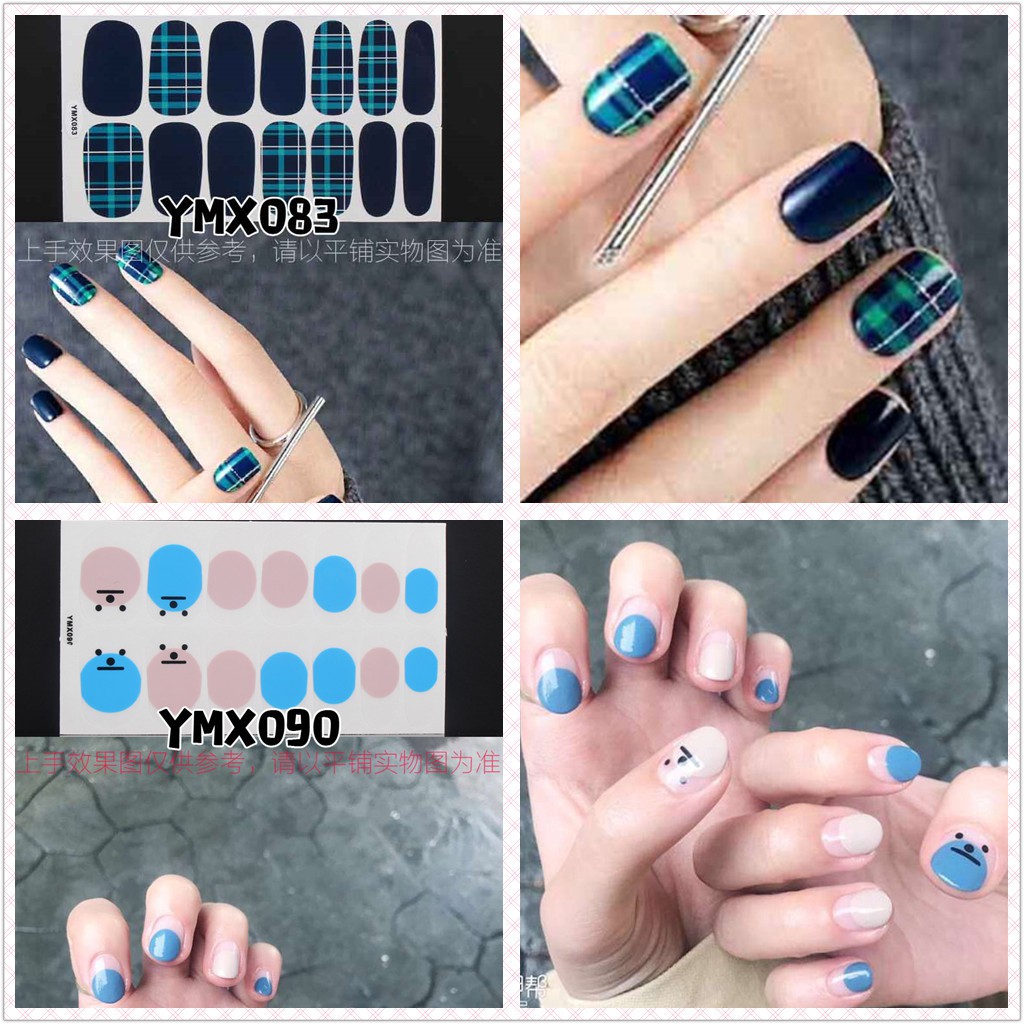 Sticker dán móng tay 3D họa tiết hoạt hình chống nước