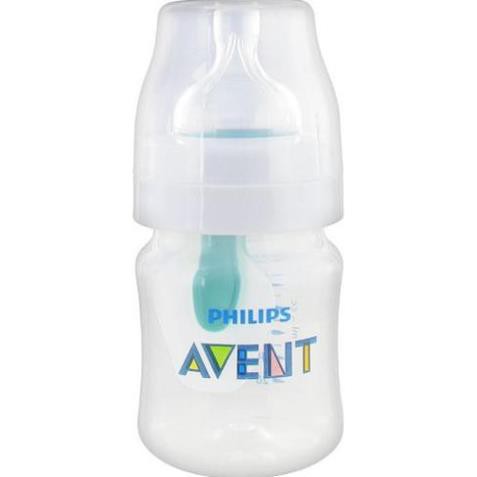 Bình sữa Chống sặc Avent Philips Anti-Colic 125ml (Hàng Nội địa Pháp. Sản xuất tại Anh)