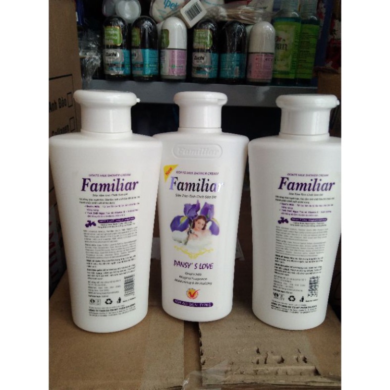 [Tặng 2 gói sữa dê thơm ngát] Sữa tắm Familiar Pansy's Love 250g [NPP Lộc Phát]