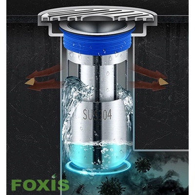 Lõi Thoát Sàn Ngăn Mùi Nhà Tắm - INOX 304 Lắp Thoát Sàn Chống Mùi Hôi Ngăn Vi Khuẩn Trào Ngược Lên-Foxis