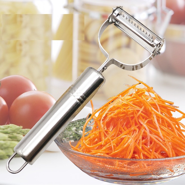 Dụng cụ gọt, bào sợi rau củ quả cầm tay bằng thép Inox không gỉ tiện lợi vinhhome.store