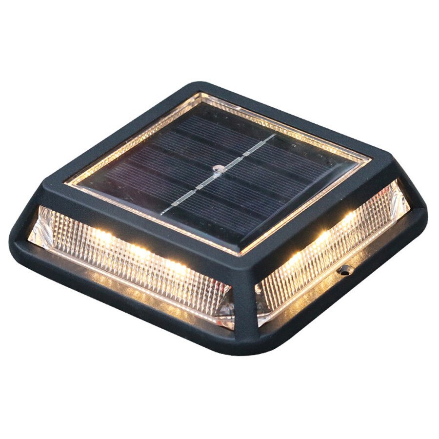 Đèn Led 12 Bóng Hình Vuông Chống Thấm Nước Sử Dụng Năng Lượng Mặt Trời Trang Trí Lối Đi Sân Vườn