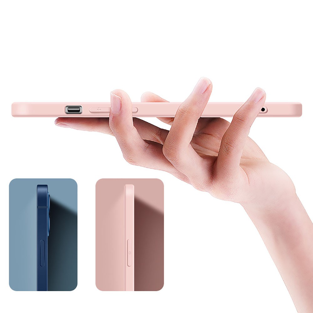 [sweet] IPhone12 12Pro 12proMax Silicone Shockproof Tempered Glass Phone Case Protective Cover