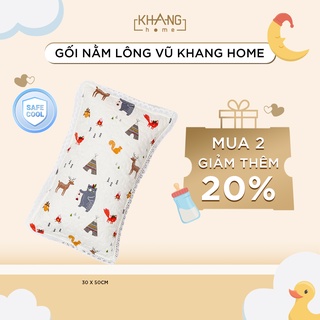 Gối trẻ em ruột lông vũ cao cấp khang home - ảnh sản phẩm 1