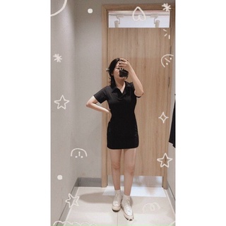 Đầm polo chất thun cotton freesize<56kg