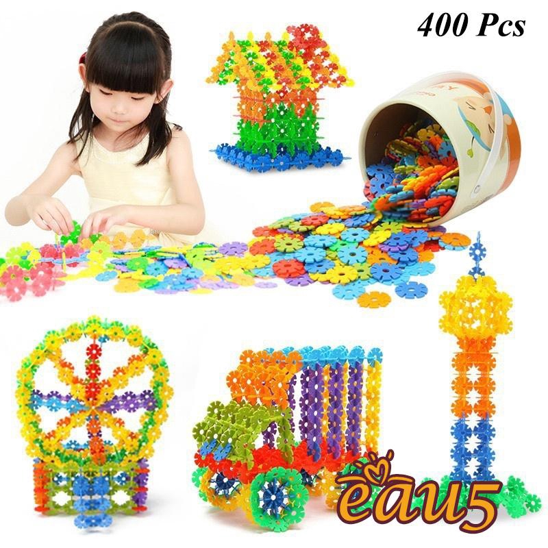 ☜♠☞Wooden Snow Flake Pieces Kids DIY Educational Assembly Toy