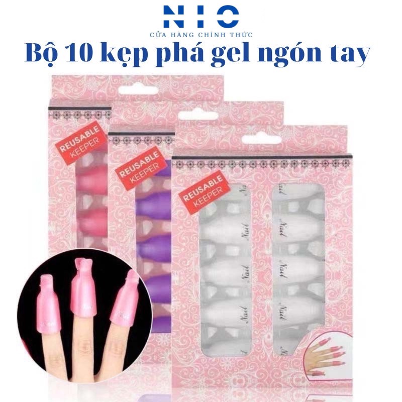 Kẹp ủ phá gel tay.