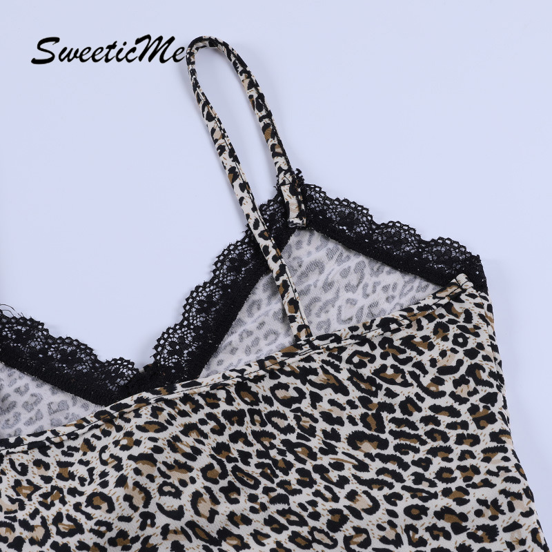 Áo hai dây hở lưng cổ chữ V in họa tiết da báo phong cách 2021 quyến rũ dành cho nữ | BigBuy360 - bigbuy360.vn