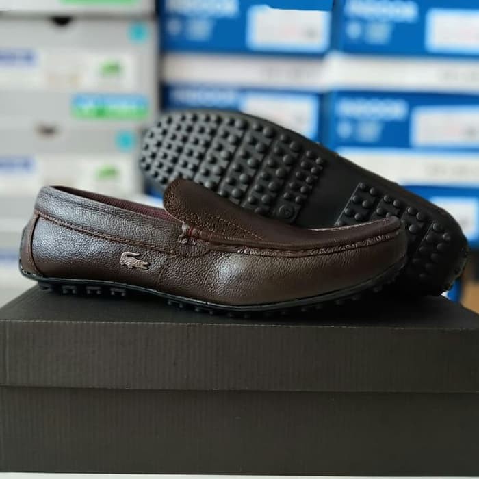 Lacoste Giày Lười Chất Liệu Da Thời Trang Cho Nam