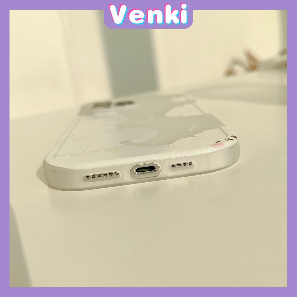 Ốp điện thoại TPU dày mềm chống va đập hình gấu dễ thương thích hợp cho iPhone 13 Pro Max 12 Pro Max 11 7 Plus