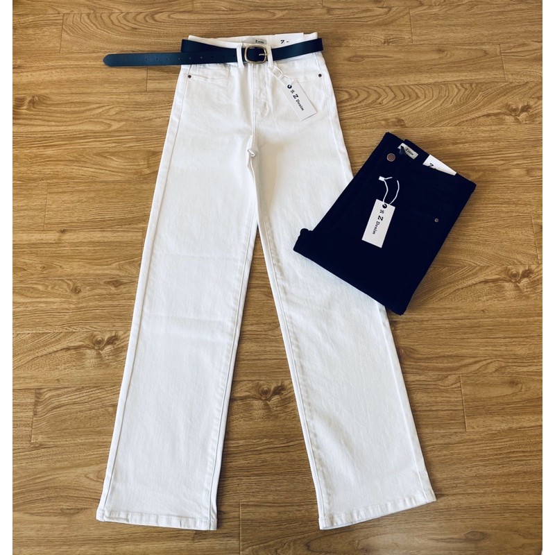 Quần Jeans Culottes Dáng Dài Vnxk
