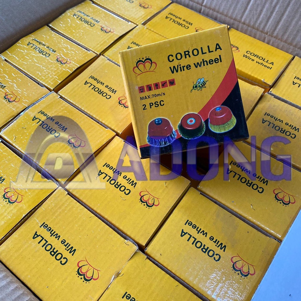 Chổi đánh rỉ/Bát đánh rỉ Corolla loại dày