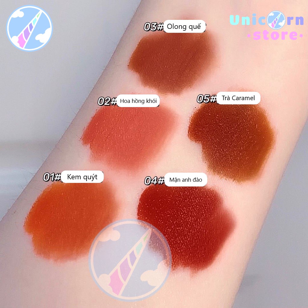 Set 5 Son Phô Mai Magic Casa Cheese Lip Glaze