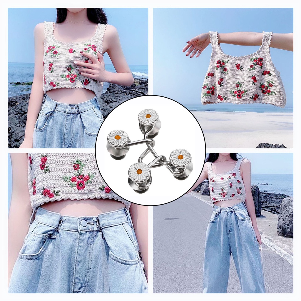 Nút thắt lưng quần jeans Bluelans chống mòn thông dụng