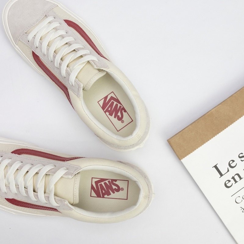 Vans style 36 marshmallow red, giày vans chính hãng cao cấp Full Box bảo hành 6 tháng