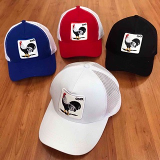 NÓN KẾT PHỐI LƯỚI HÌNH CON GÀ THÊU THỜI TRANG NAM