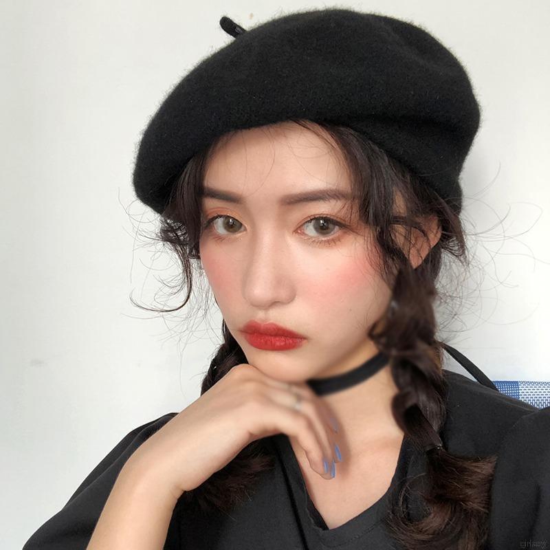 Mũ nồi màu trơn đơn giản thời trang Hàn Quốc dành cho nữ