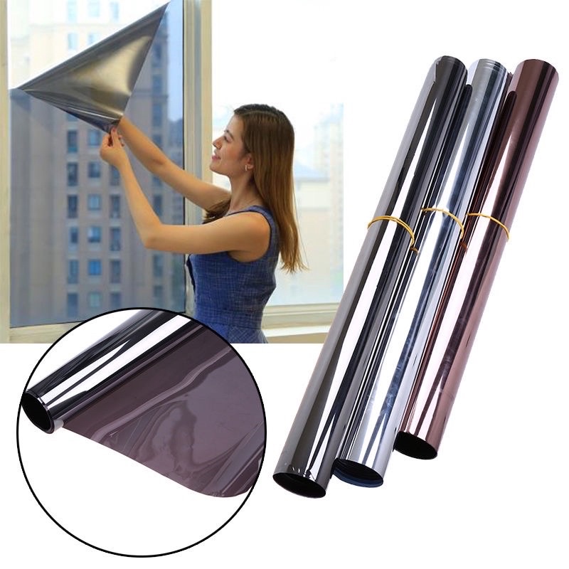 Giấy dán kính chống nắng màu bạc
