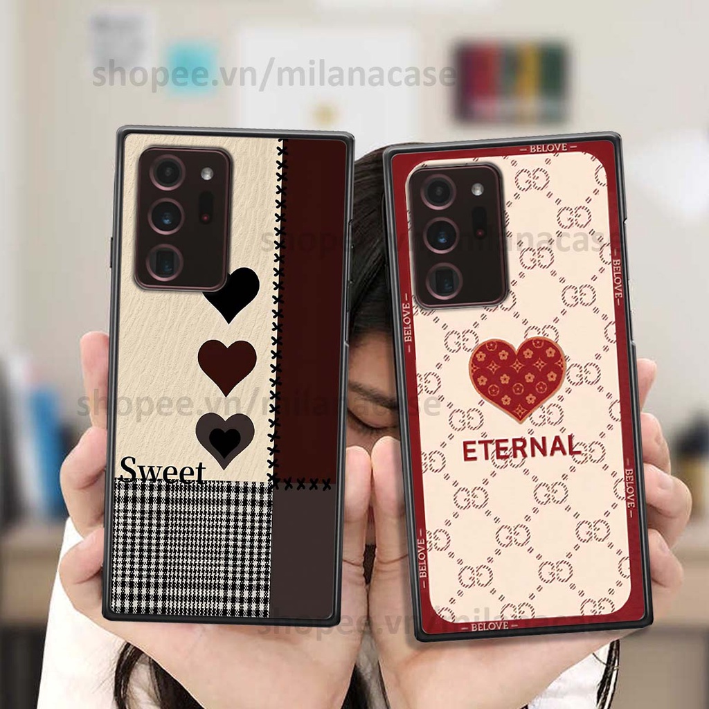 Ốp Samsung Note 20 Ultra hình trái tim be love tình yêu siêu đẹp, cá tính, thời trang